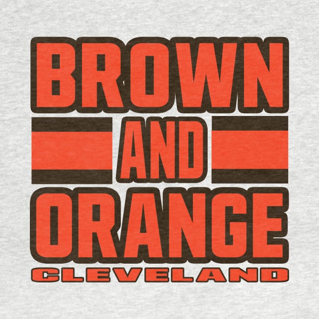 Cleveland LYFE Brown and Orange True Football Colors by OffesniveLine